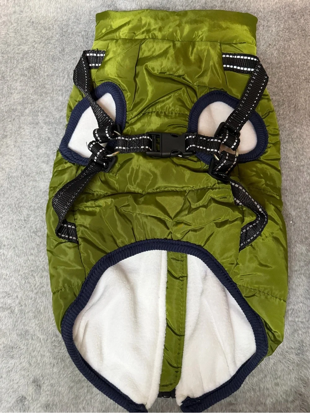 Pet Dog Jacket With Harness Winter Warm Dog Clothes  Dog Coat Outfits